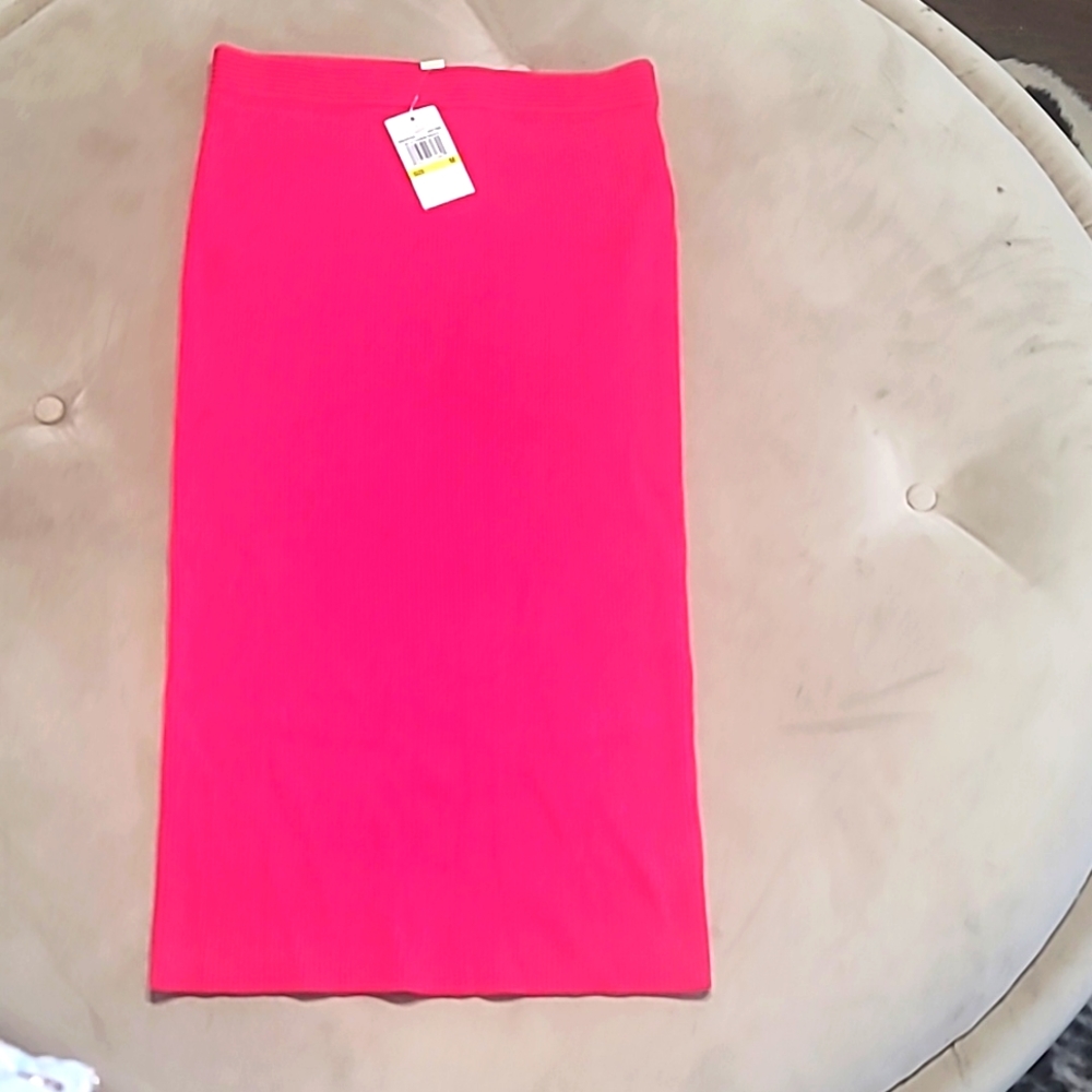 MICHAEL MICHAEL KORS Ribbed Wool Blend Pencil Skirt